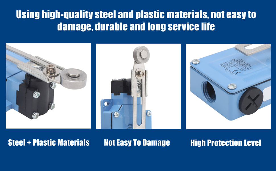 CSA-031 Limit Position Switch Limit Switch Automatic Reset with Adjustable Roller Rotating Arm for Machinery IP66 Waterproof Limit Switch,fast and free shipping .