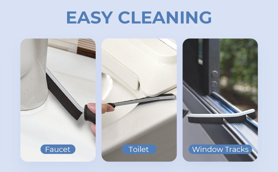 6 Crevice Cleaning Brushes, Cleaner Scrub Brush Tool for Hard to Reach Tight Space, Home Essentials, Cleaning Supplies for Shower, Bathroom, Kitchen, Toilet, Window, fast and free delivery.