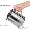 Milk Frothing Pitcher, 32oz Steaming Pitcher Stainless Steel Espresso Machine Accessories for Coffee Bar, Cappuccino Barista Tools Milk Jug Steamer Frother Cup with Decorating Latte Art Pen,free and fast delivery.