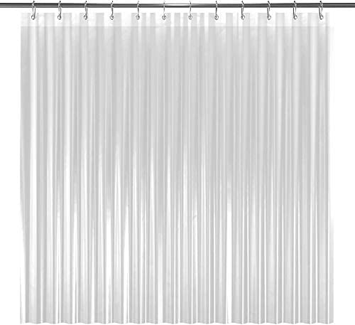 Cymak PEVA 8G Bathroom Shower Curtain Liner Clear, 8G Heavy Duty Waterproof Shower Curtain Liner