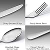 Cutlery Set, 24 Piece Stainless Steel Flatware Set, Silverware Set Service for 6, Dinnerware Utensil Set with Knife, Fork, Spoon, Dessertspoon, Use for Home, Restaurant with Gift Box,FREE AND FAST DELIVERY ONE WEEK.