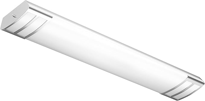 4FT LED Light Fixture, 40W, 4500LM, 4000K Neutral White, 48 Inch LED Linear Flush Mount Lights, 4 Foot Kitchen Ceiling Light for Craft Room, Laundry, Fluorescent Replacement.ETL Certified, free and fast shipping.