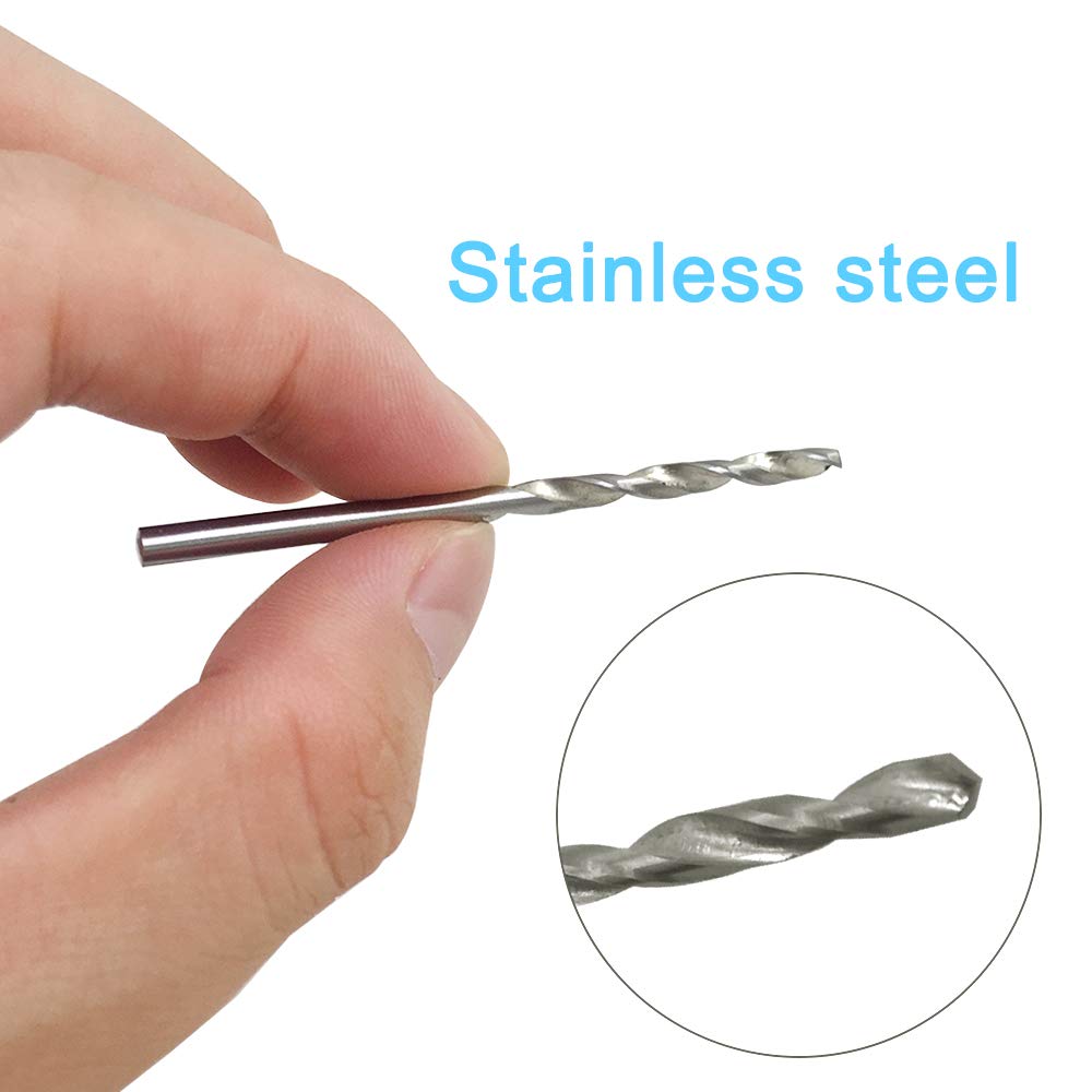 Hand Pin Vise with 20 Pcs Drill Bits, FineGood Precision Hand Drill Rotary Tool with Mini Twist Drill Bits Set for Resin Casting Molds, Jewelry Wood Plastic Making.Free and fast shipping.