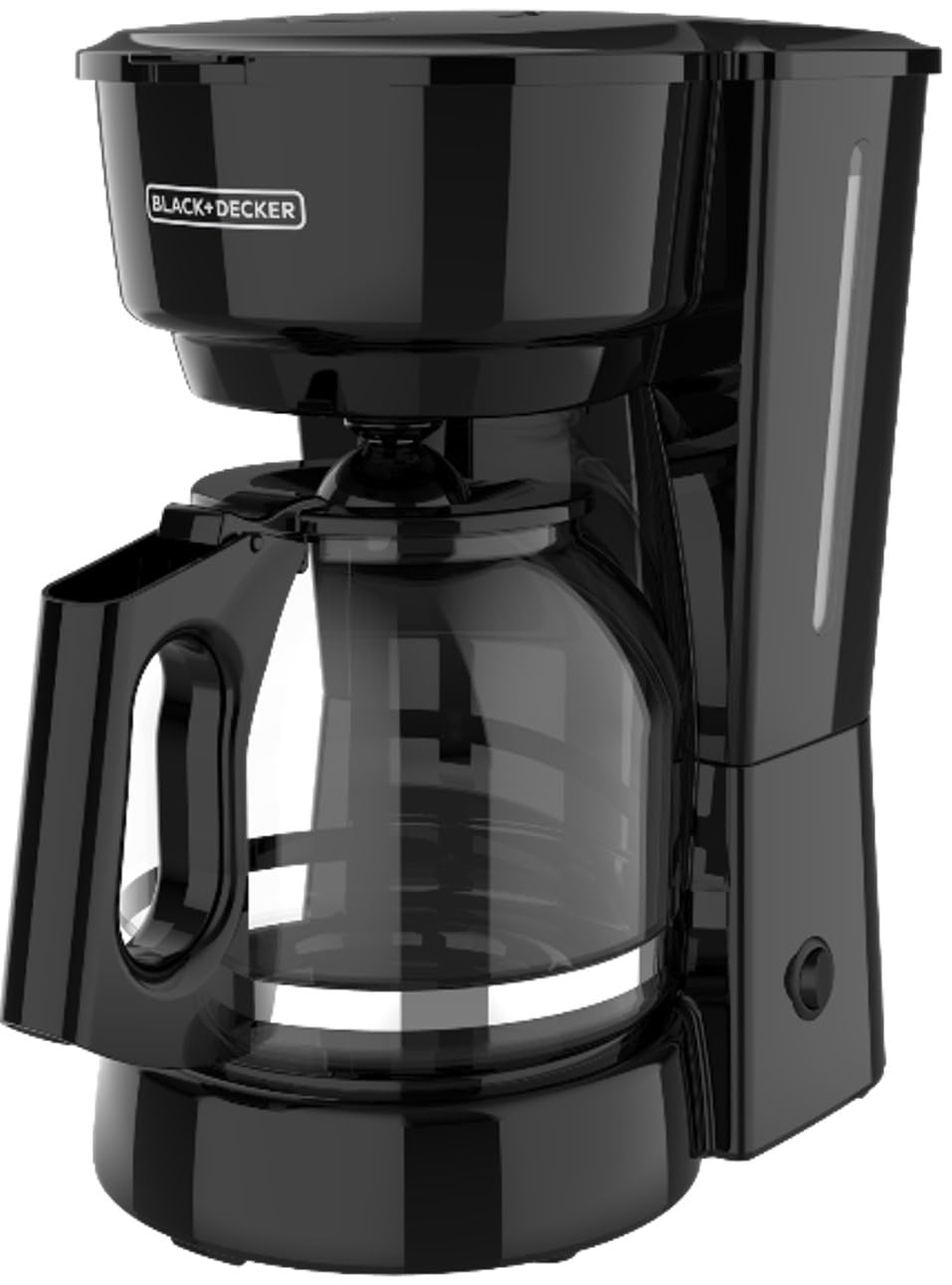 Black and Decker 12-Cup Coffee Maker with Easy On/Off Switch, Easy Pour, Non-Drip Carafe with Removable Filter Basket, Black