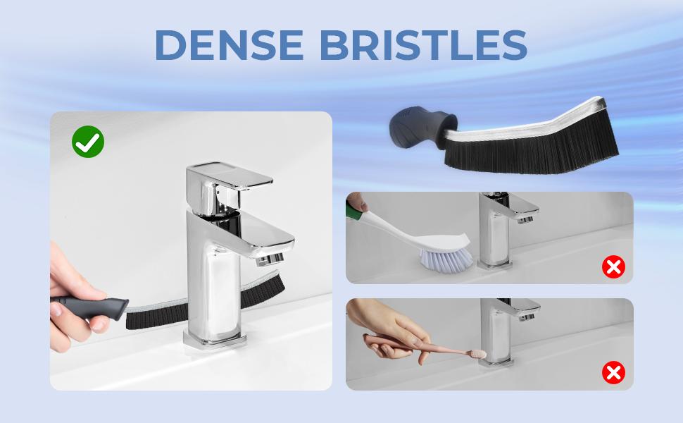 6 Crevice Cleaning Brushes, Cleaner Scrub Brush Tool for Hard to Reach Tight Space, Home Essentials, Cleaning Supplies for Shower, Bathroom, Kitchen, Toilet, Window, fast and free delivery.