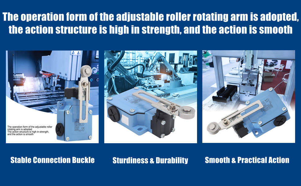 CSA-031 Limit Position Switch Limit Switch Automatic Reset with Adjustable Roller Rotating Arm for Machinery IP66 Waterproof Limit Switch,fast and free shipping .