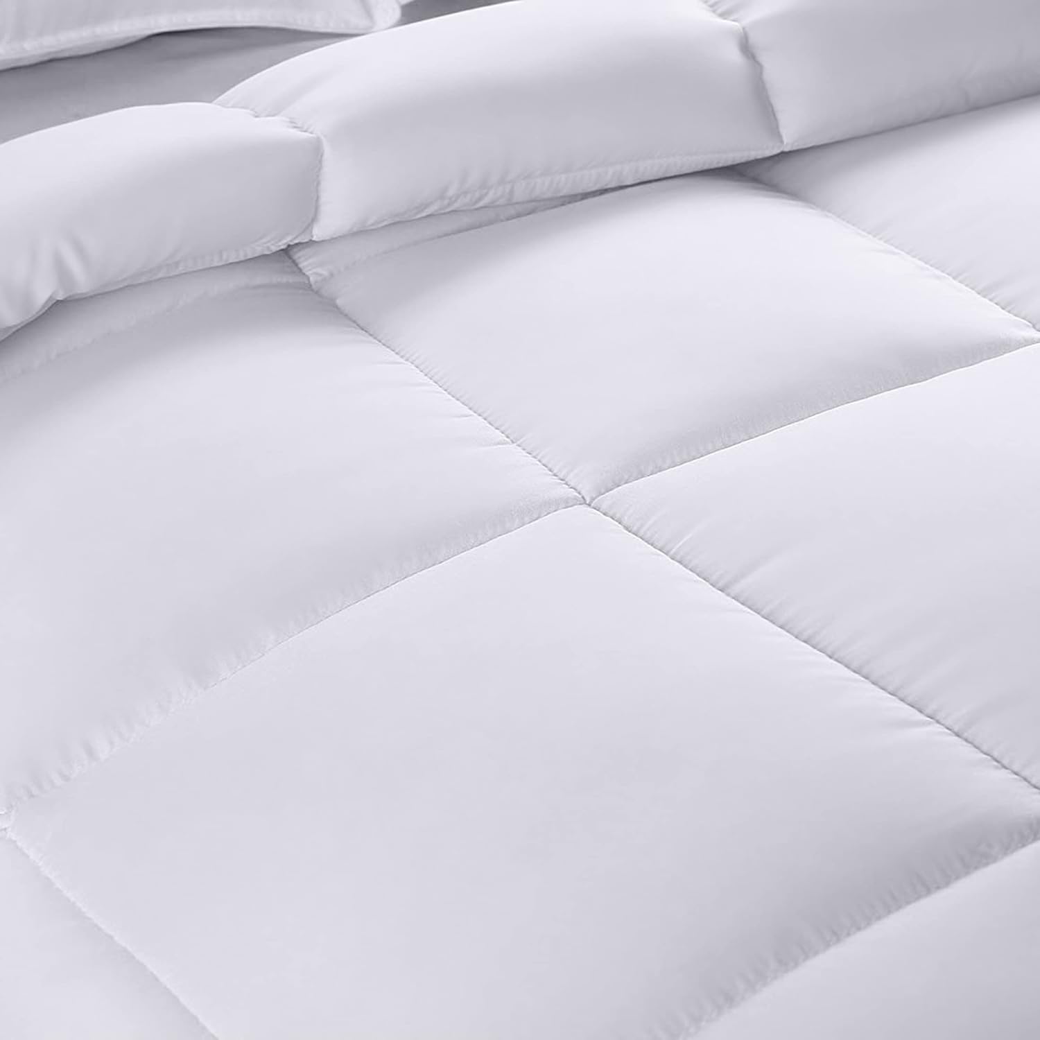 Bedding All Season Comforter - Ultra Soft Down Alternative Comforter - Plush Siliconized Fiberfill Duvet Insert - Box Stitched (Queen, White). Free shipping fast delivery.