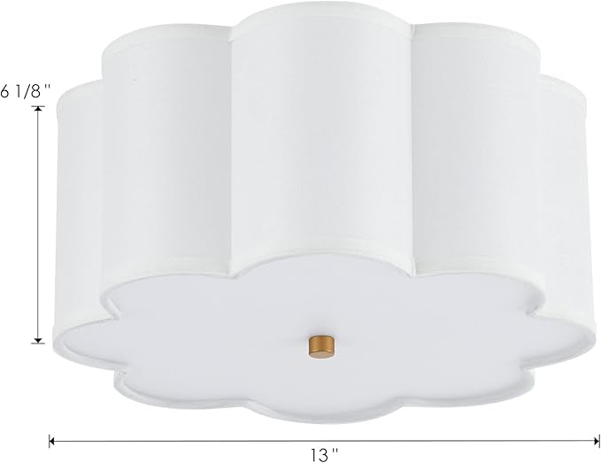Semi Flush Mount Ceiling Light Fixture, Modern Close to Ceiling Lamp with Cream White Fabric Drum Shade for Nursery Kids Room Bedroom Kitchen Hallway Entryway 3-Light UL Listed,fast and free shiping