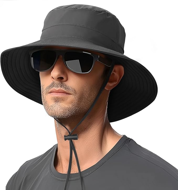 Sun Hat for Women and Men Sun Protection UPF 50+: Wide Brim Hat for Fishing, Waterproof Hat for Women for Hiking. Fast and free shipping.