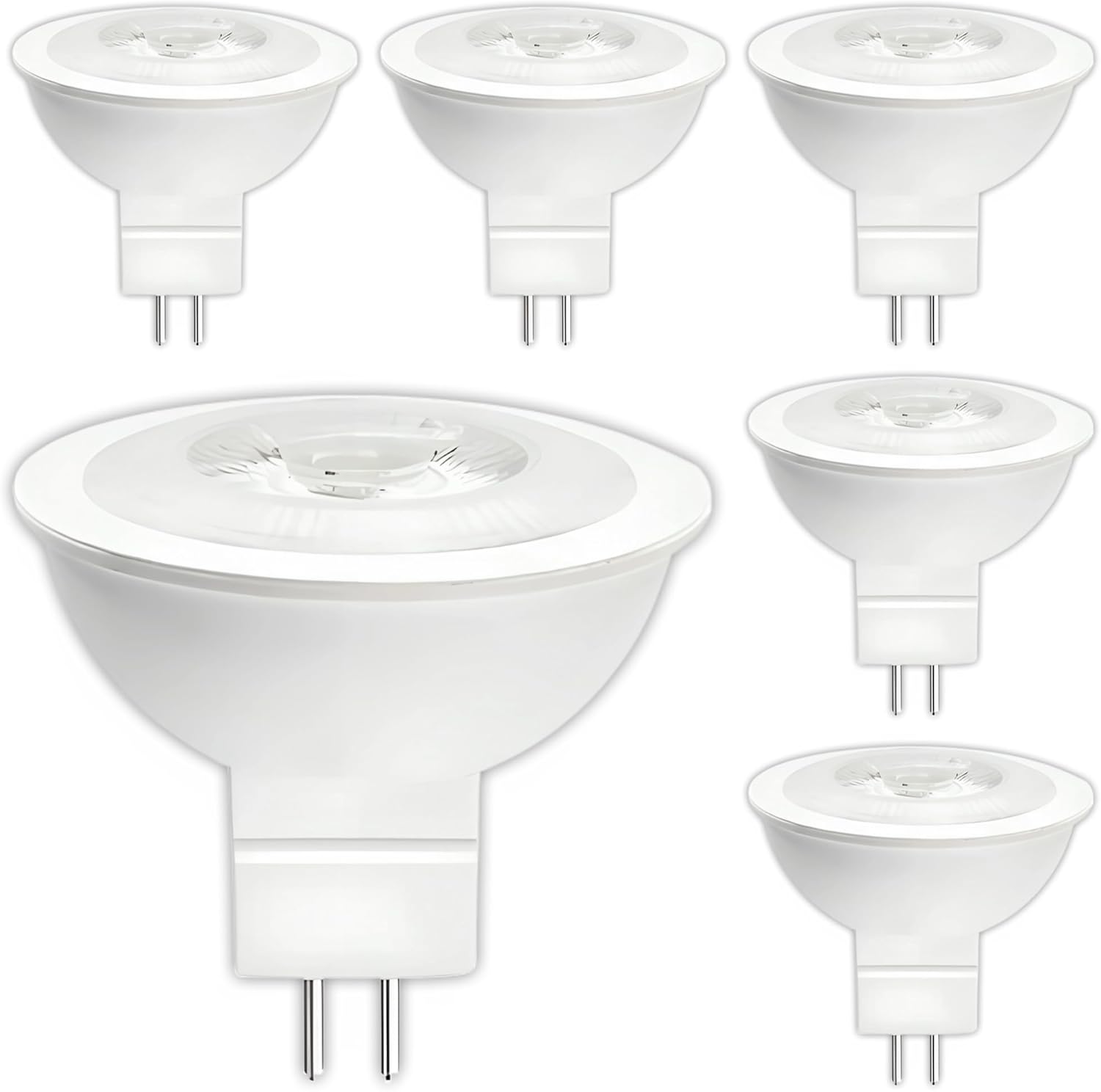 MR16, 50W Equivalent, 5000K, 580LM, Dimmable LED Light Bulb (6-Pack)
