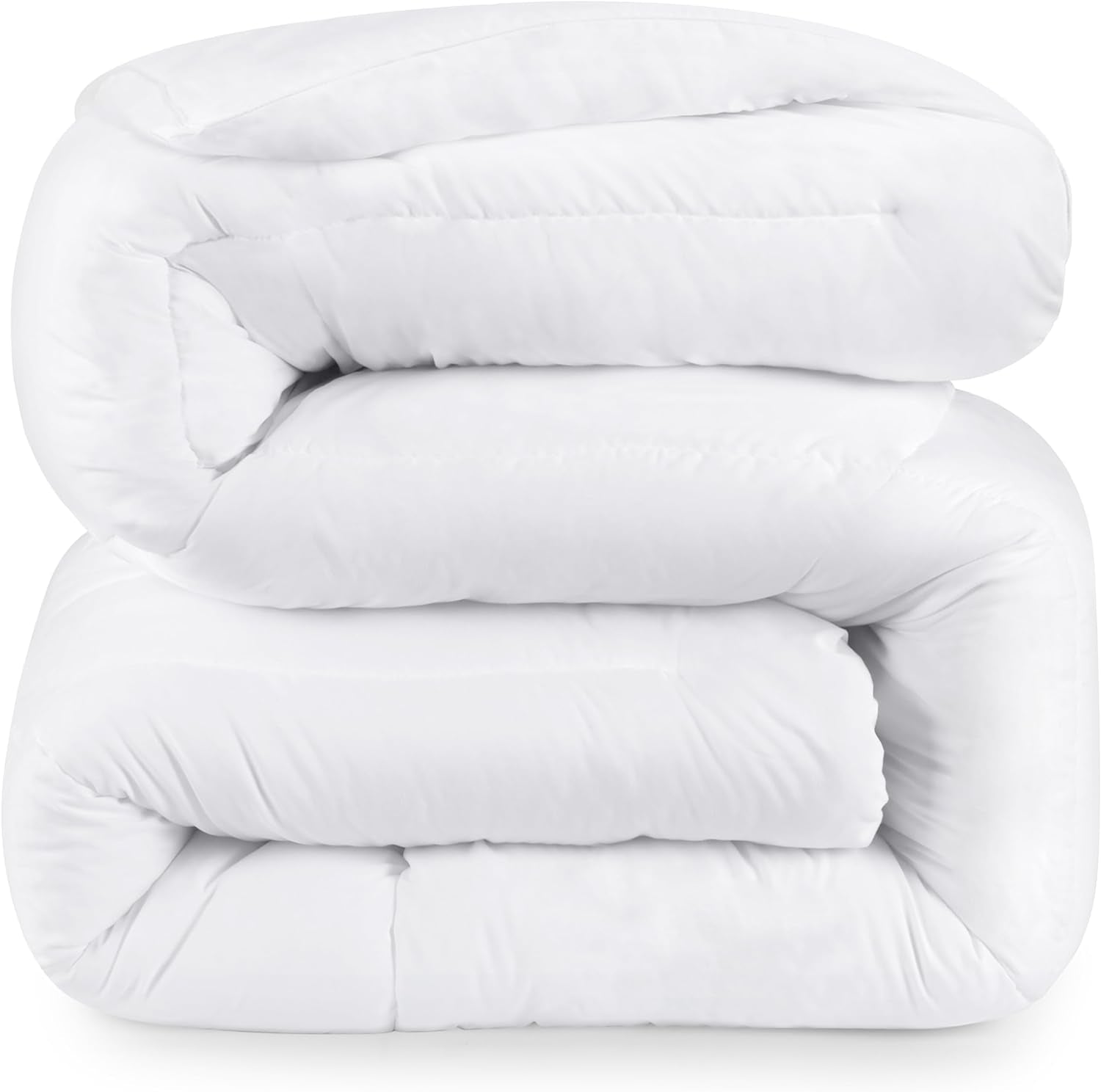 Bedding All Season Comforter - Ultra Soft Down Alternative Comforter - Plush Siliconized Fiberfill Duvet Insert - Box Stitched (Queen, White). Free shipping fast delivery.