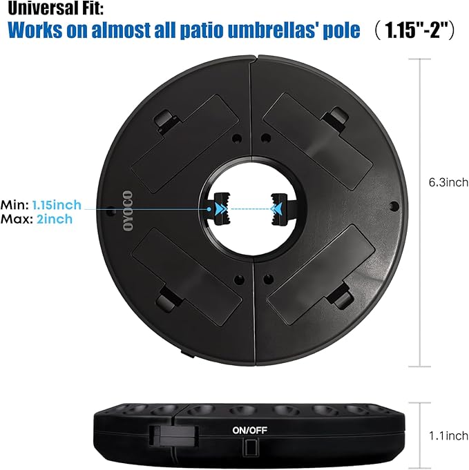 Patio Umbrella Light 3 Brightness Modes Cordless 28 LED Lights-4 x AA Battery Operated,Umbrella Pole Light for Patio Umbrellas,Camping Tents or Outdoor Use,fast and free shipping