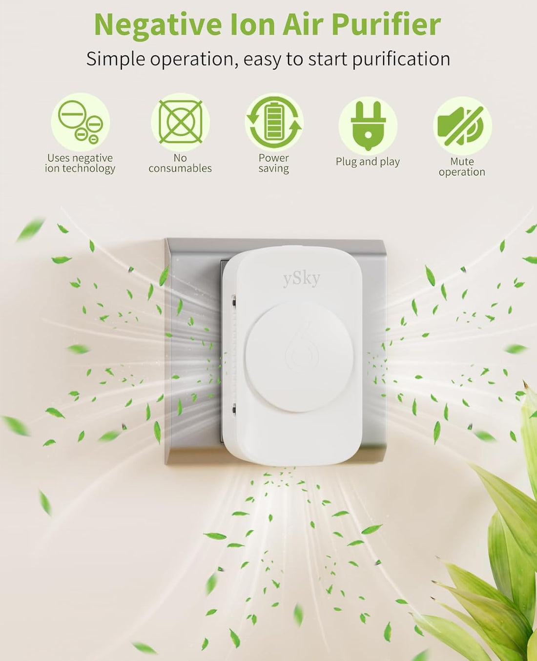 Plug In Air Purifier for Home (3 packs), Negative Ion Air purifier,Quiet Ionizers Air Freshener for home,Bathroom,Bedroom,Portable Air Purifiers for Odor,Pet smell,Mini Air ionizer.Fast and free delivery.