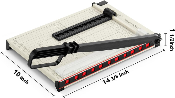 12" Guillotine Paper Cutter：Paper Trimmer Accurate Cutting with Safety Guard,15 Sheets Capacity,Magnetic Guide,Heavy Duty Metal Base, Perfect for Cardstock,Cardboard,Vinyl,Crafts &amp; Photos,fast and free delivery.