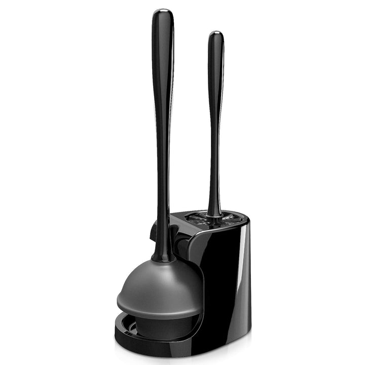 Cymak Toilet Plunger and Bowl Brush Combo for Bathroom Cleaning