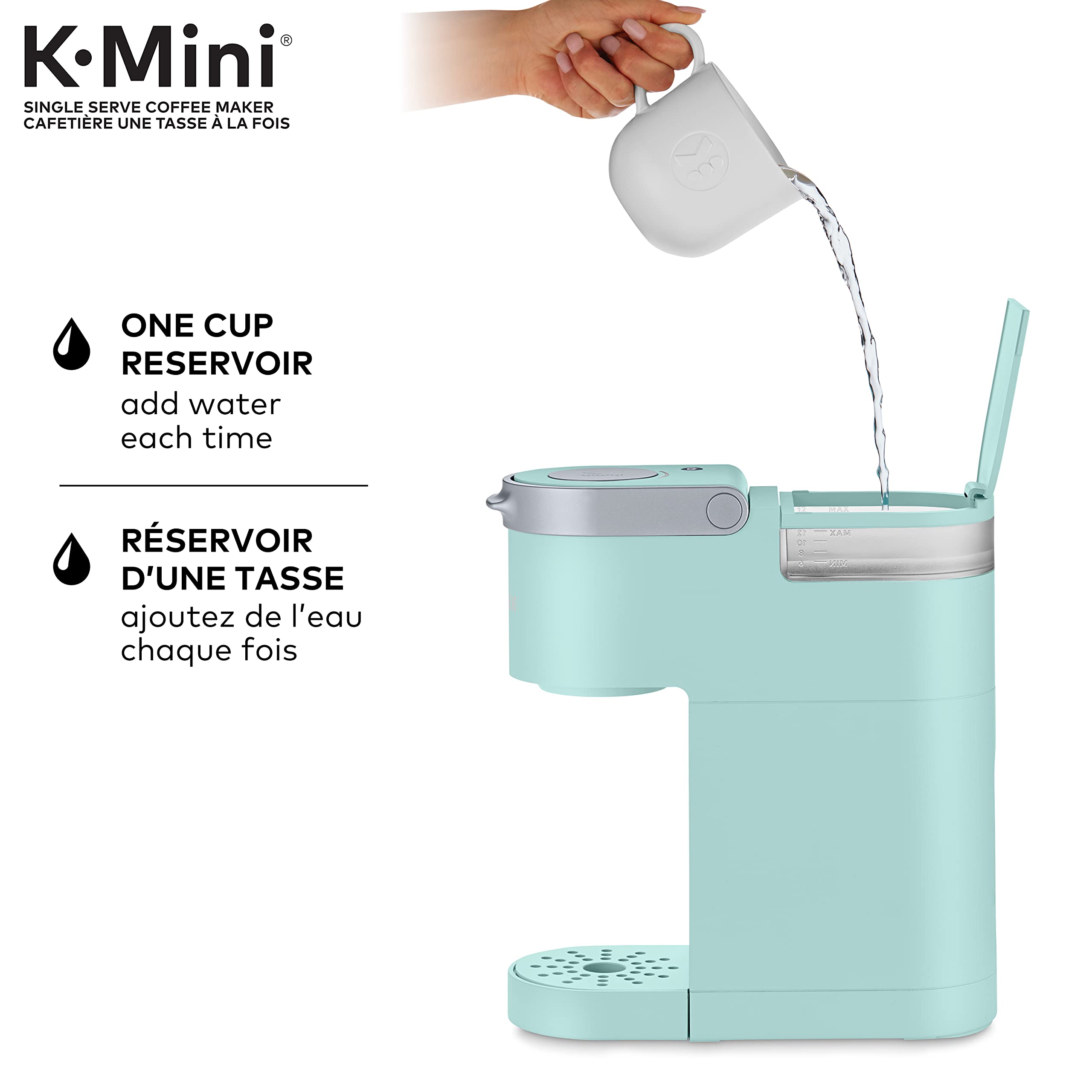 Cymak K-Mini Single Serve K-Cup Pod Coffee Maker, Featuring An Ultra-sleek Design