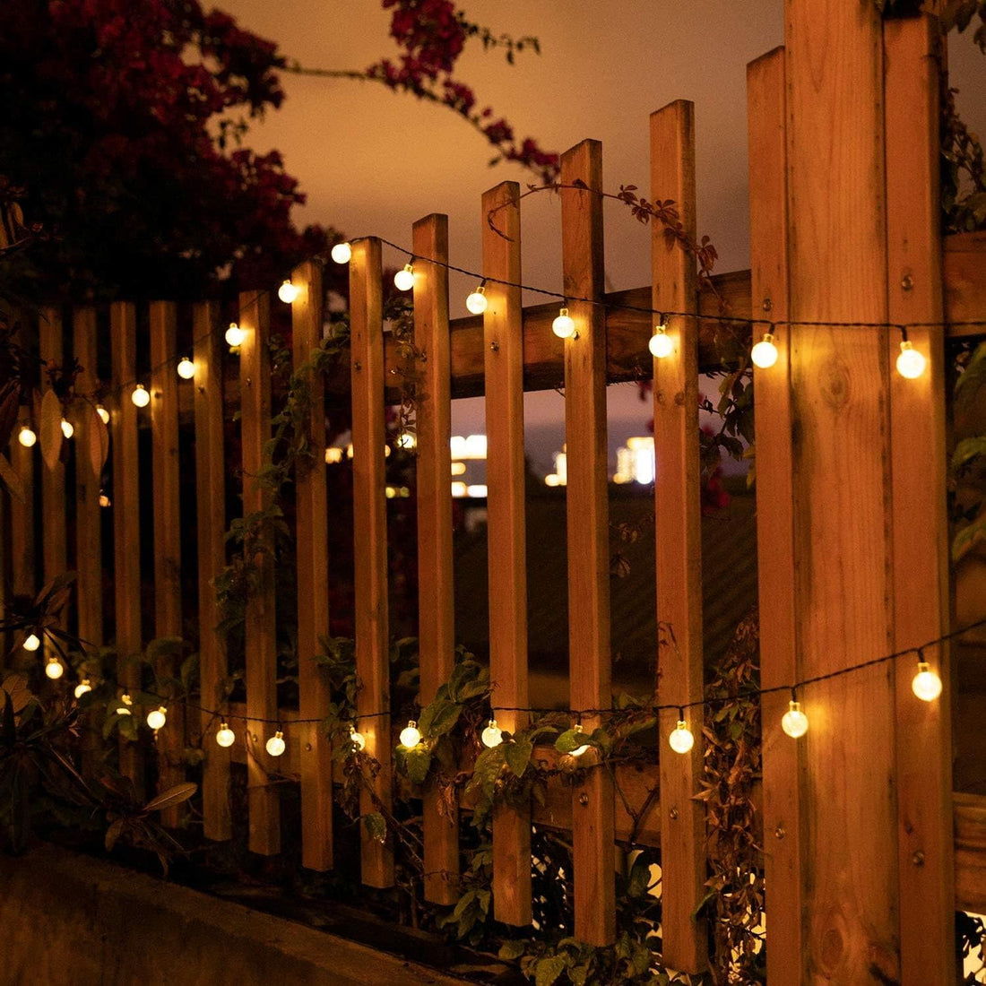 Solar String Lights Outdoor 60 Led 35.6 FT Crystal Globe Lights with 8 Lighting Modes, Waterproof Solar Powered Patio Lights for Garden Yard Porch Wedding Party Decor (Warm White),free and fast delivery.