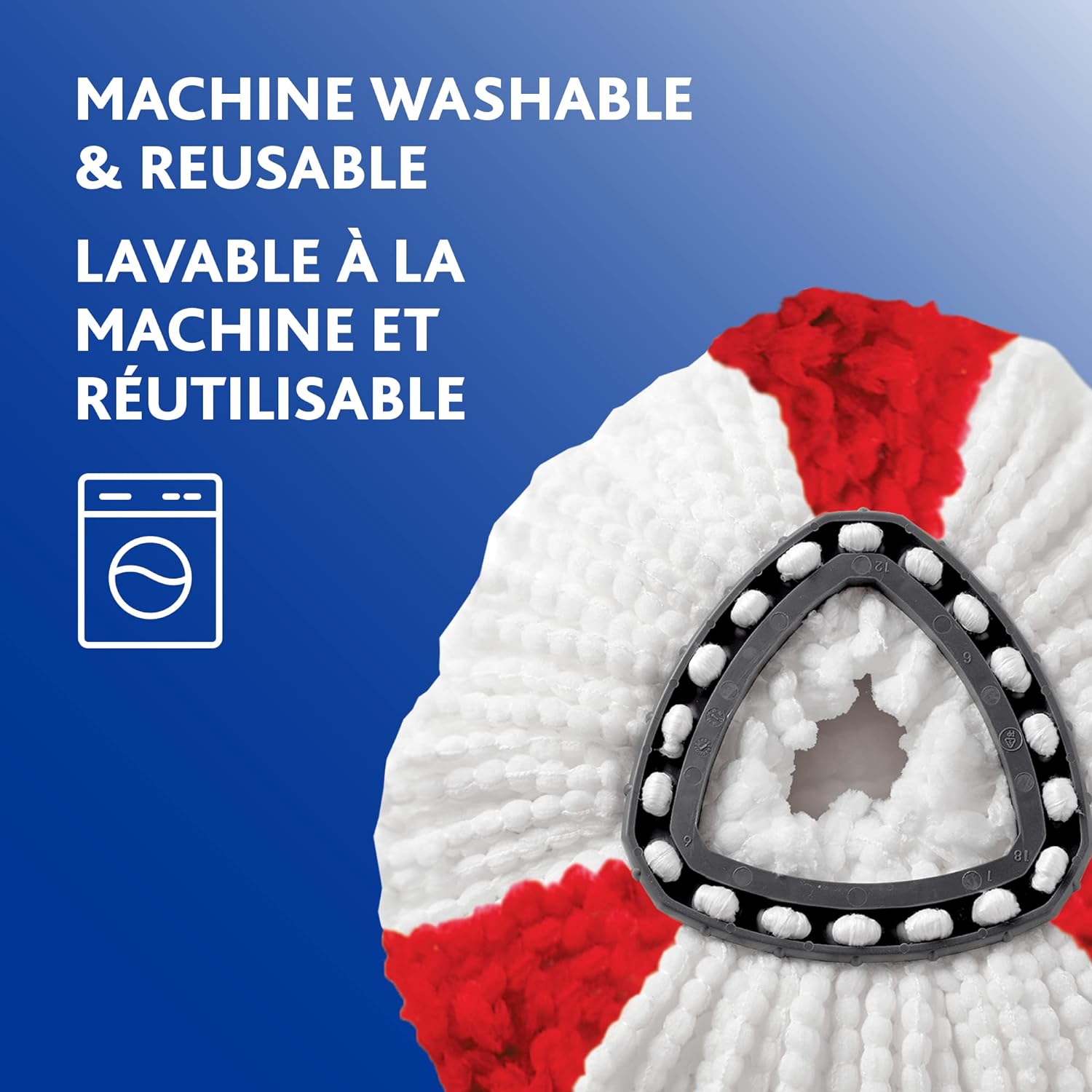 Vileda EasyWring Microfibre Spin Mop & Bucket Floor Cleaning System with Power Refill