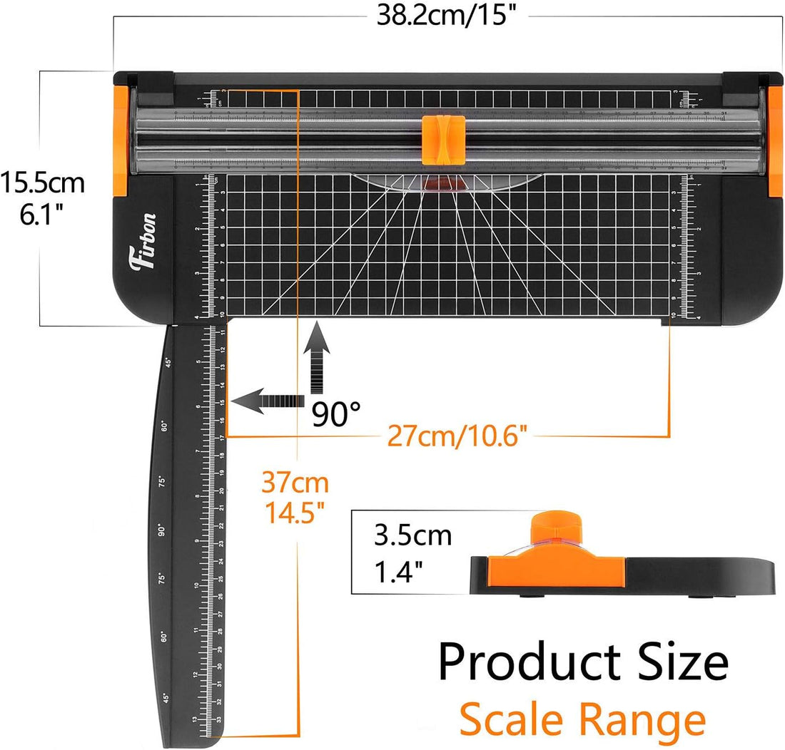 A4 Paper Cutter 12 Inch Titanium Paper Trimmer Scrapbooking Tool with Automatic Security Safeguard and Side Ruler for Craft Paper, Coupon, Label and Cardstock (Black),fast and free shipping.