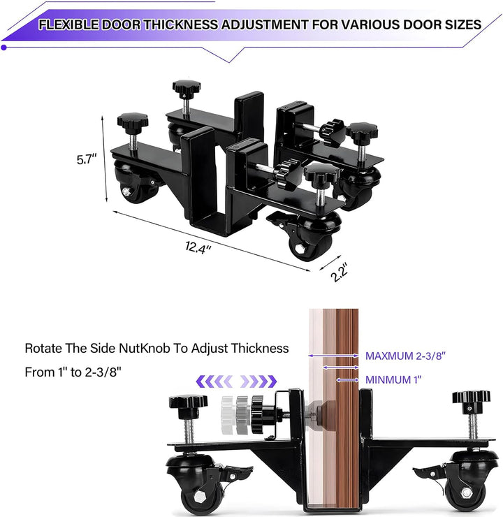 2 Packs Door Panel Moving Cart - Heavy Duty Board Dolly with Rolling Wheels, Door Board Lifter Cart for Commercial Use, Door Installation Tool Kit for Easy Door Slab Transportatio.Fast and free shipping.