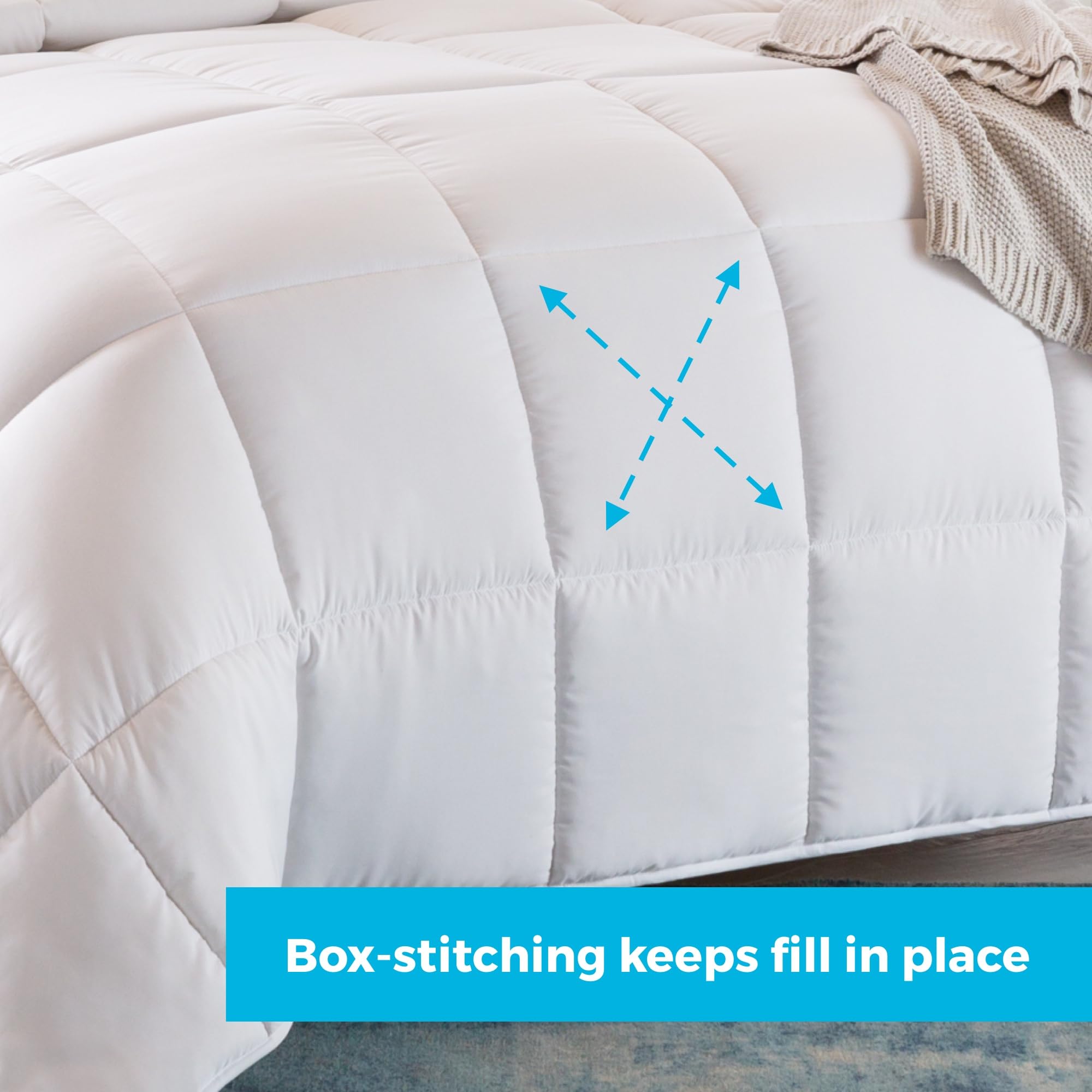 Cymak All Season Hypoallergenic Down Alternative Microfiber Comforter