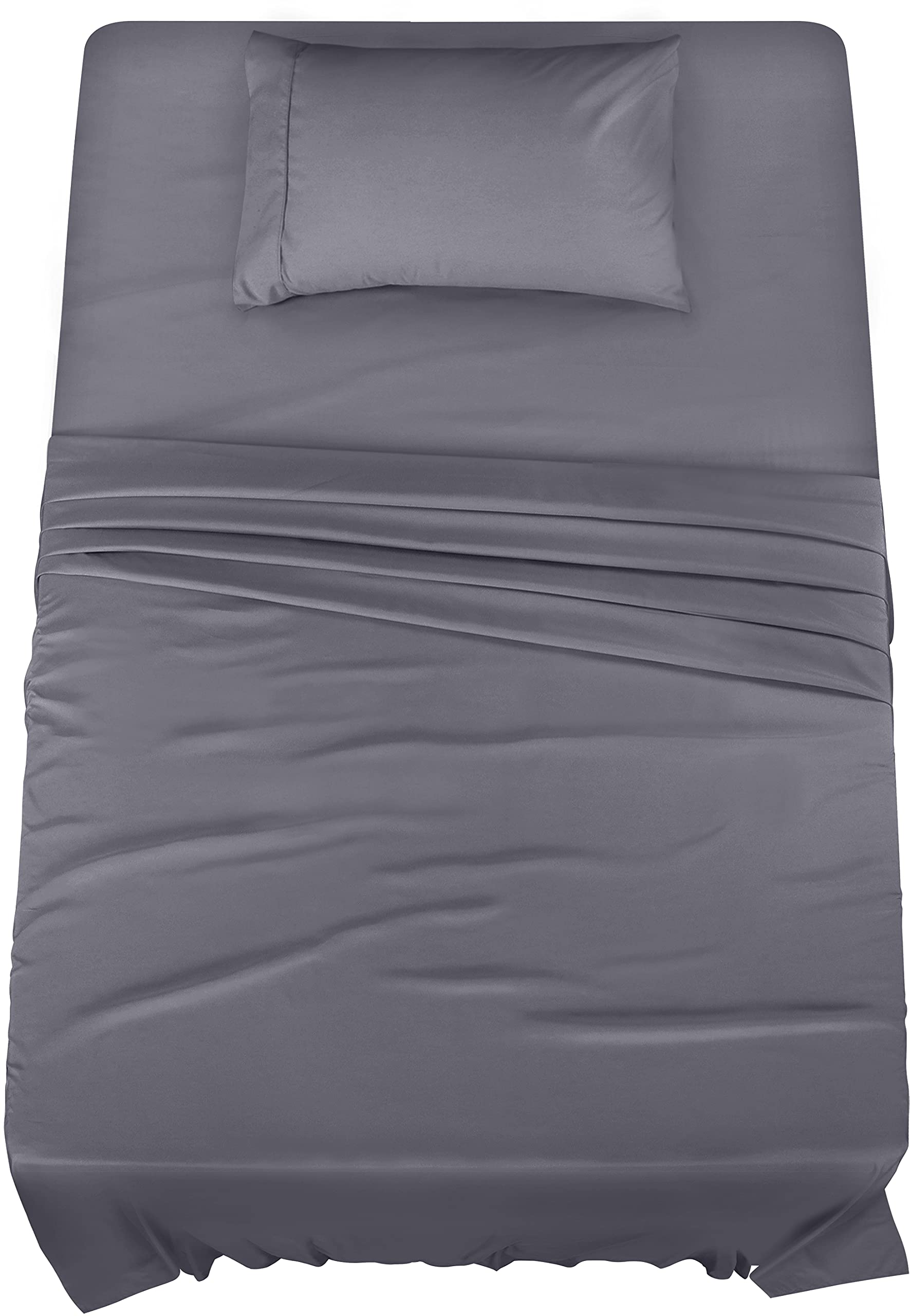 Cymak Bedding Bed Sheet Set - 3 Piece Twin Bedding - Soft Brushed Microfiber Fabric - Shrinkage & Fade Resistant - Easy Care
