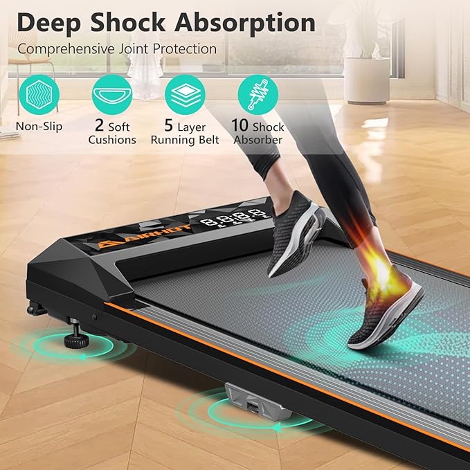 Walking Pad with Incline 15°, 4 in 1 Under Desk Treadmill, Portable Treadmill with Remote Control, 300LBS Capacity Walking Running Treadmill for Home & Office,Fast and free shipping.