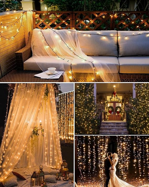72Ft Solar String Lights Outdoor - 220 LED Solar Christmas Fairy Lights Outdoor, 8 Modes Solar Lights Outdoor Waterproof, Solar Tree Light for Party, Patio, Balcony, Garden Decor (Warm White), Free and fast delivery.