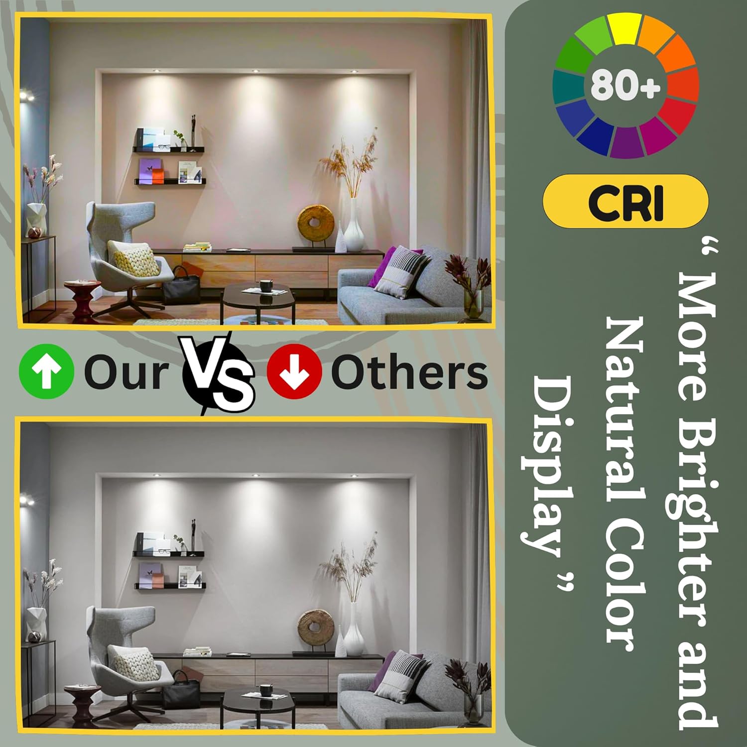 STRAK Gu10 Led Lamp 50w Equivalent, 3000k Warm White, Cri80, Dimmable, Led Light Bulb, Cetl (6-Pack)