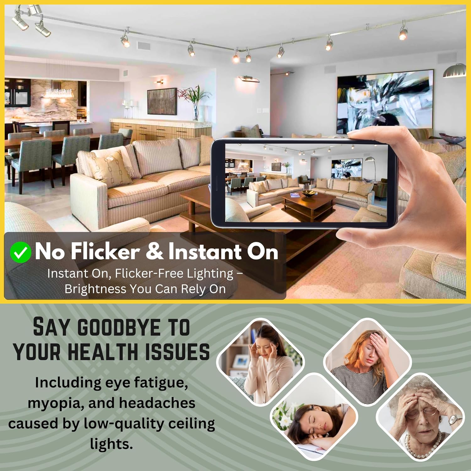 STRAK Gu10 Led Lamp 50w Equivalent, 3000k Warm White, Cri80, Dimmable, Led Light Bulb, Cetl (6-Pack)