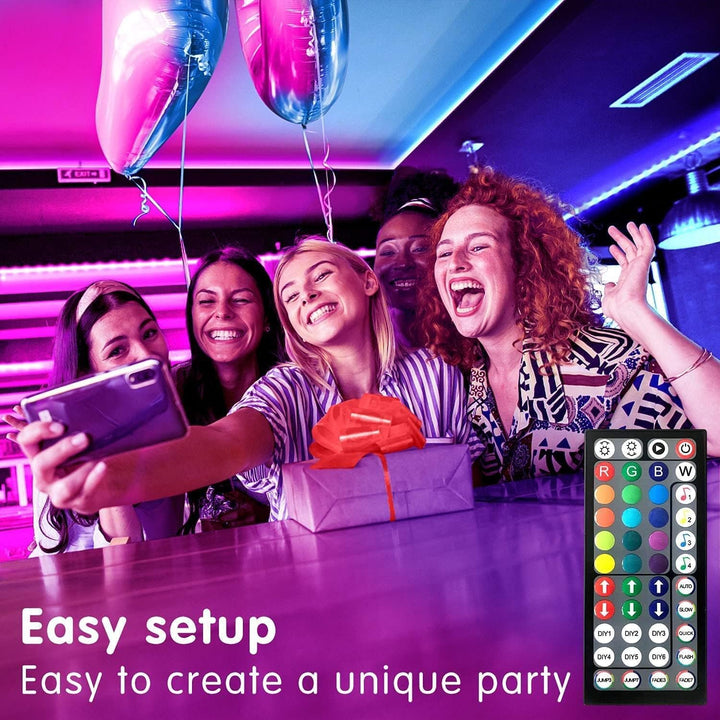 Led Lights for Bedroom 100ft(2 Rolls of 50ft) Smart Music Sync Color Changing LED Strip Lights with App and Remote Control RGB LED Strip, LED Lights for Room Home Party Decoration