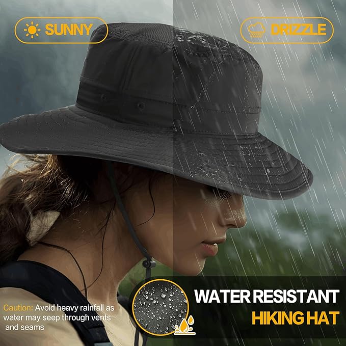 Sun Hat for Women and Men Sun Protection UPF 50+: Wide Brim Hat for Fishing, Waterproof Hat for Women for Hiking. Fast and free shipping.