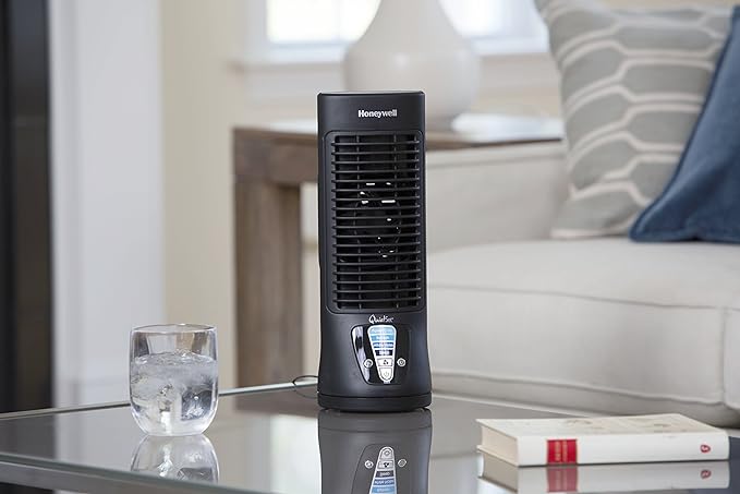 Honeywell HTF210B QuietSet Personal Table Fan, Black – Oscillating Personal Fan with Quiet Operation and 4 Levels of Power and Sound,FREE SHIPPING FAST DELIVERY