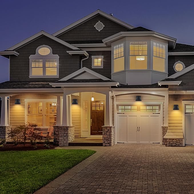 2 Pack LED Outdoor Wall Light Fixtures, Black Front Porch Lights Wall Mount Lighting, Exterior Waterproof Wall Lantern Light Fixture Anti-Rust Farmhouse Barn Wall Sconce for Patio, Doorway, Garage.ETL Certified,Free and fast shipping.