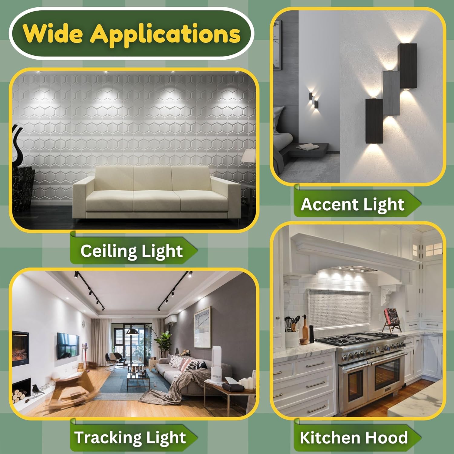 STRAK Gu10 Led Lamp, 7w=50w Equivalent, 5000k Bright White, 490lm, Cri80, Dimmable, Cetl (6-Pack)