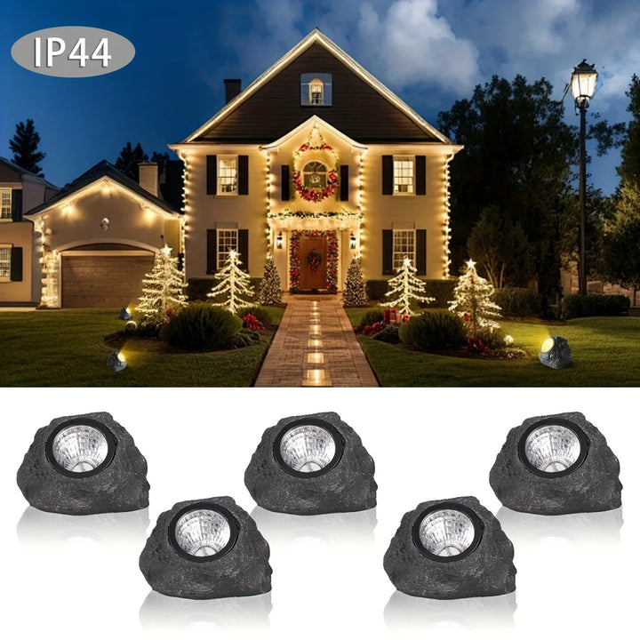 1pc Solar-Powered Rock Light, Outdoor LED Warm ; White Light Tree Spotlight, Pathway Lighting for Parks, Villas, Perfect for Weddings, Birthdays, Event Ambient Lighting | Decorative Outdoor Light | Solarpowered Light, free shipping, delivery two weeks.