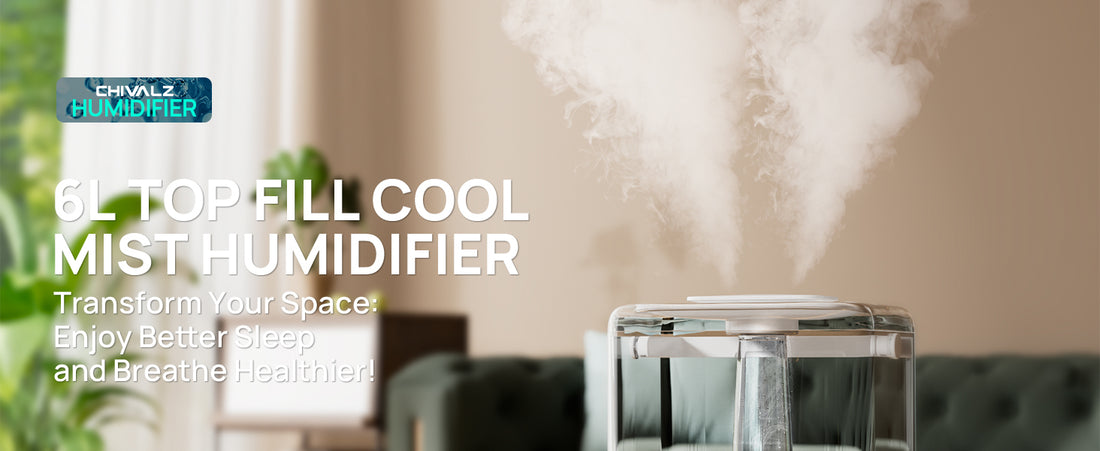 6L Humidifiers for Bedroom Large Room, Home,Cool Mist Top Fill Humidifier for Baby Nursery and Plants, 26dB Quiet, Nightlight, 50H Runtime, Oil Diffuser, 360° Nozzle Anti-dry Burn,White Colour.Free and fast delivery.