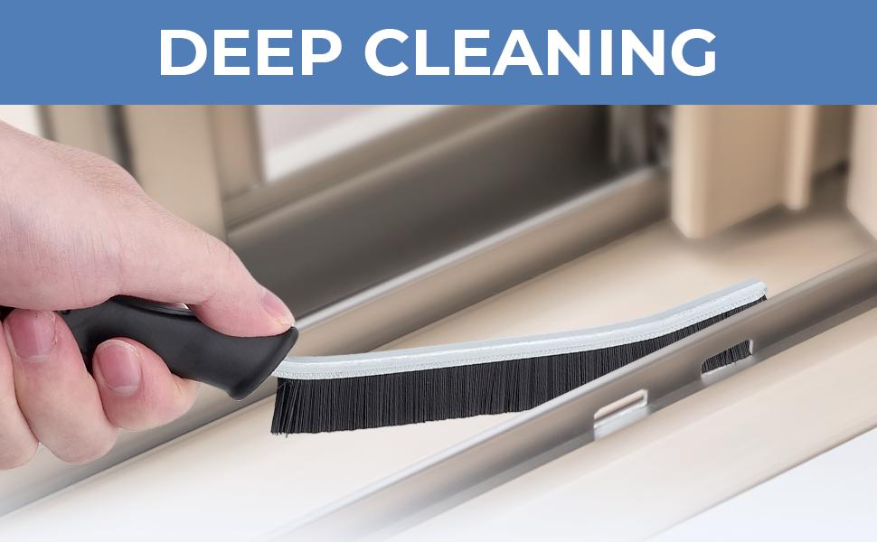 6 Crevice Cleaning Brushes, Cleaner Scrub Brush Tool for Hard to Reach Tight Space, Home Essentials, Cleaning Supplies for Shower, Bathroom, Kitchen, Toilet, Window, fast and free delivery.