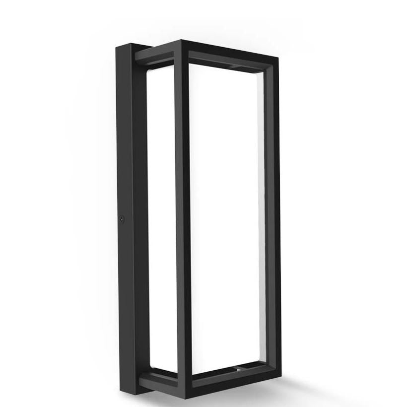 Pack of two,12Inch Lantern Wall Light Modern Outdoor Porch Patio Fixture Exterior LED Rectangle Sconce 5CCT IP65 Anti-UV PC Photocell Senso.ETL Certified,.Free Shipping delivery 45 days.