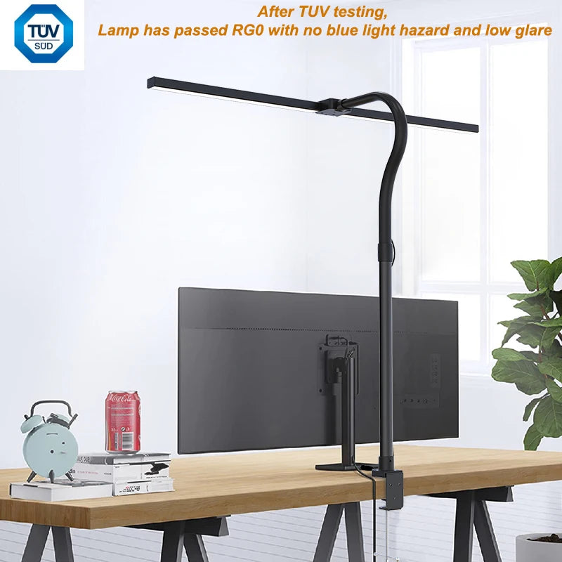 Desktop Light for Zoom Meetings Computer Lights With Stand Laptop Light Adjust Arm Clamp Lamp for Office Study Reading,ETL Free shipping. Delivery45 days.