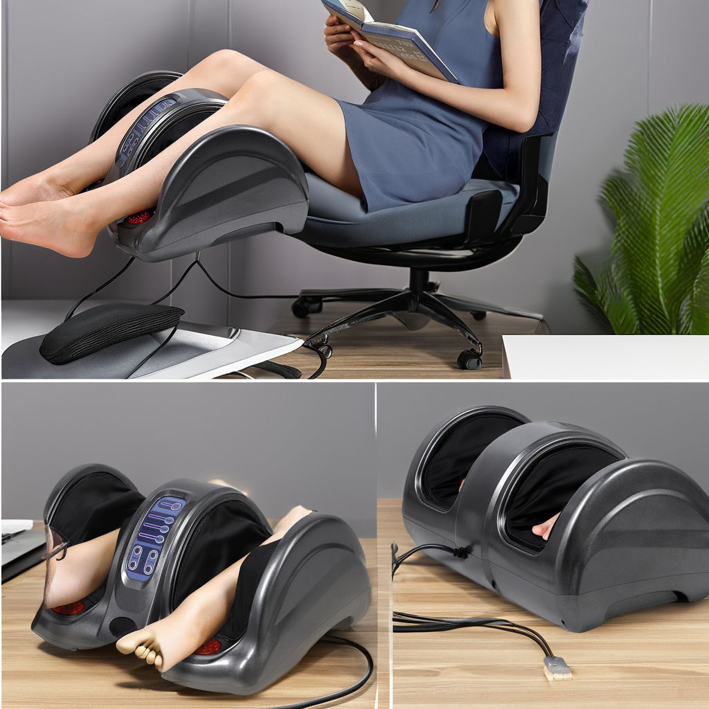 Foot Massager with Heating Function 4 Modes and 3 Intensity Levels Premium Comfort and Relaxation,ETL Certified for safety,colour black. free delivery in 60 days.