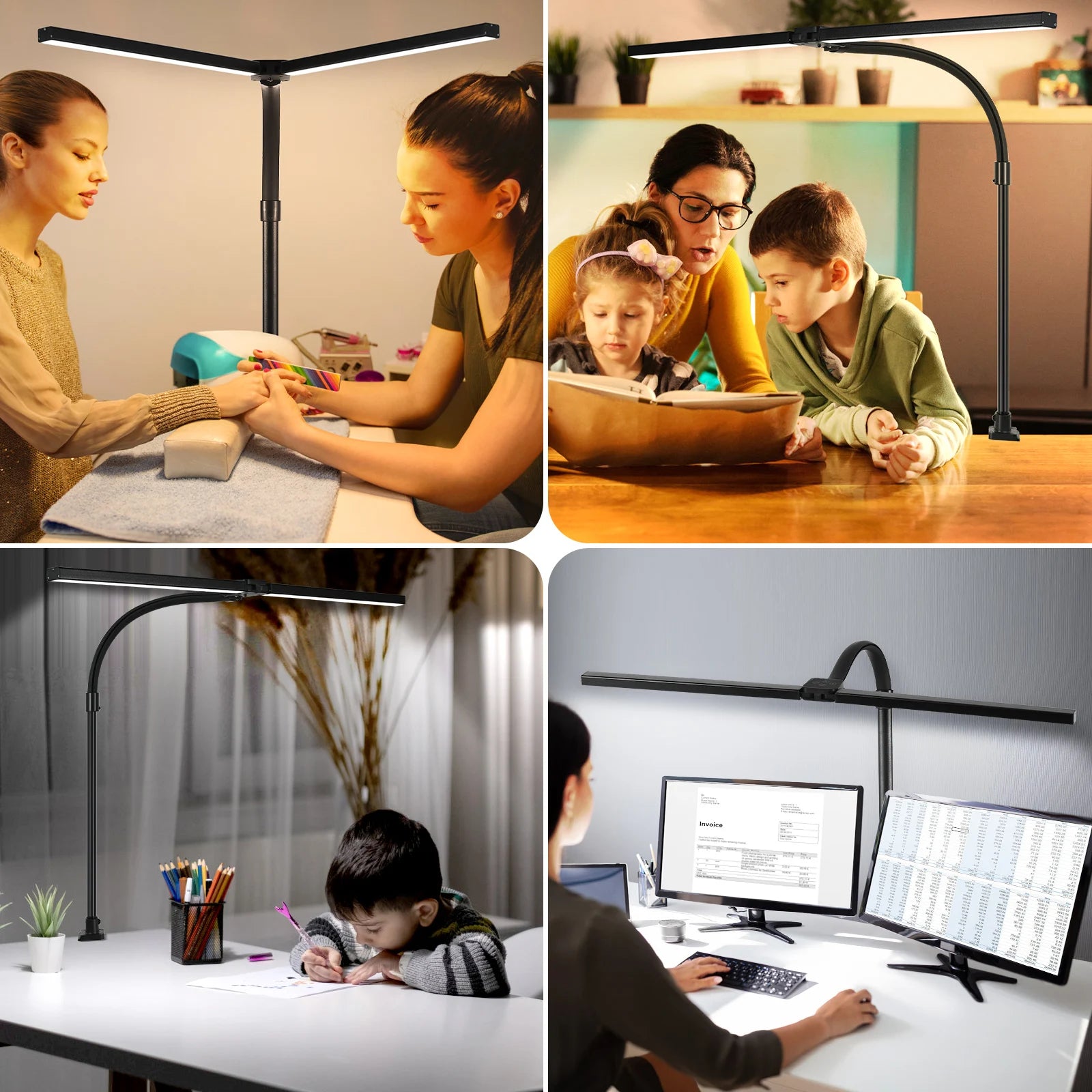 Desktop Light for Zoom Meetings Computer Lights With Stand Laptop Light Adjust Arm Clamp Lamp for Office Study Reading,ETL Free shipping. Delivery45 days.