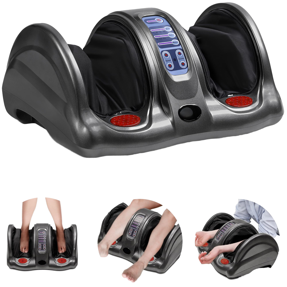 Foot Massager with Heating Function 4 Modes and 3 Intensity Levels Premium Comfort and Relaxation,ETL Certified for safety,colour black. free delivery in 60 days.