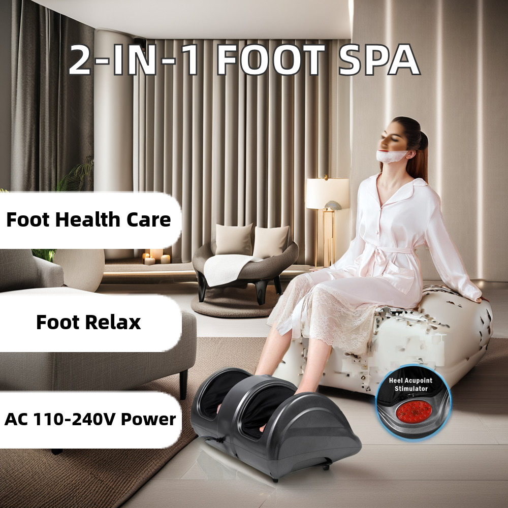 Foot Massager with Heating Function 4 Modes and 3 Intensity Levels Premium Comfort and Relaxation,ETL Certified for safety,colour black. free delivery in 60 days.