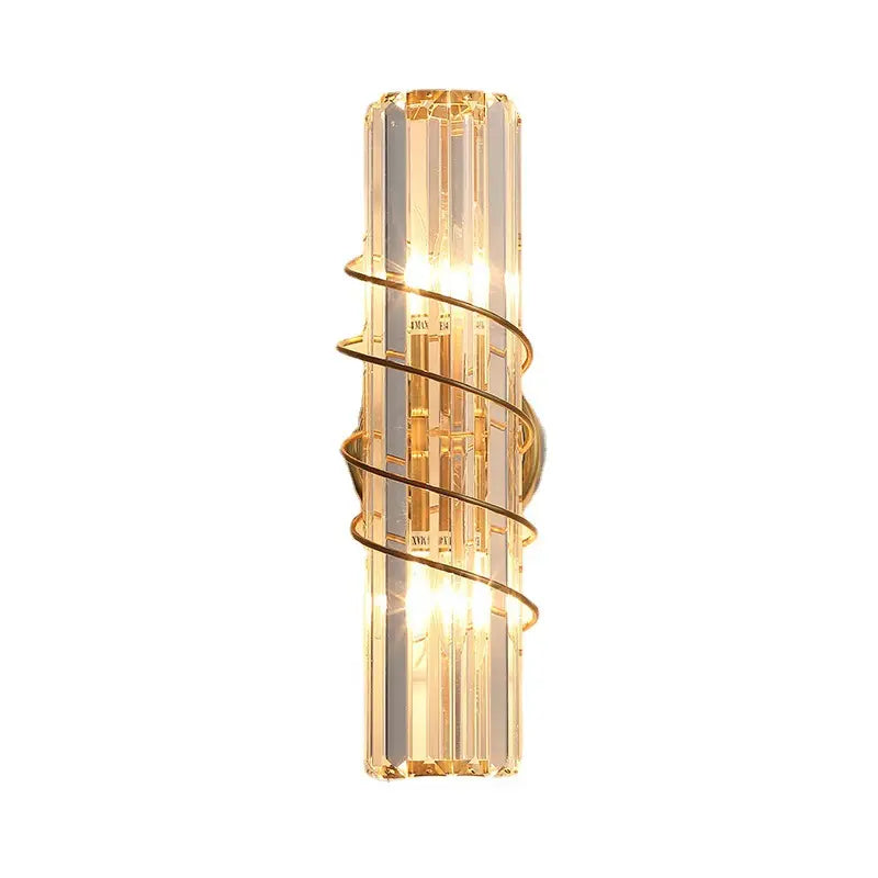 Post modern light luxury crystal wall lamp creative living room bedroom bedside hotel aisle wall lamp UL Certification ,Free shipping Delivery 60 days