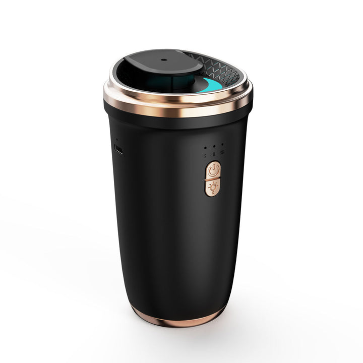 Luxury Portable Mini Electric Scent Machine Rechargeable Waterless Diffuser with Ambient Light for Cars Plastic Design,Black, UL Listed,FREE SHIPPING 30 DAYS.