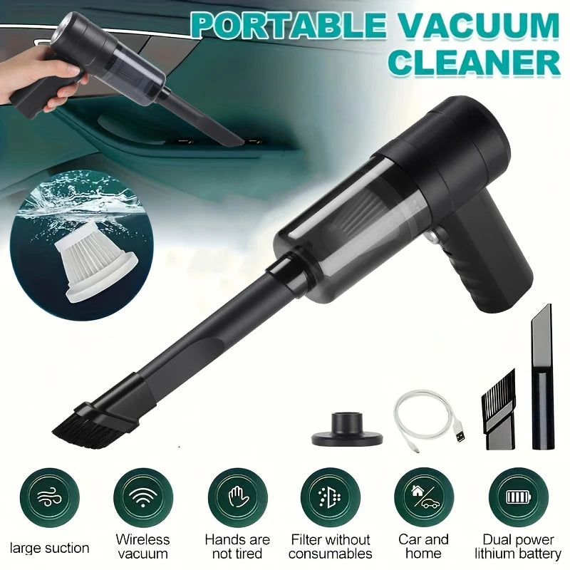 Car vacuum cleaner, small mini handheld portable vacuum cleaner, multifunctional, suitable for various scenarios inside the car,UL Certified, free shipping in three weeks.
