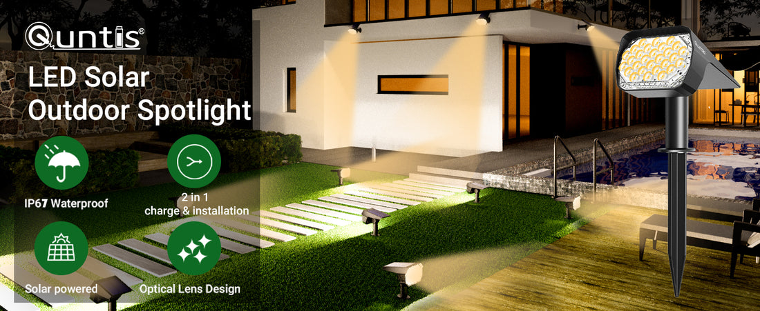 Solar Spot Lights Outdoor 6 Pack, Upgrade Led Outdoor Light Solar & Type C Powered, UL Safety Certified Solar Spot Lights,,fast and free shipping.
