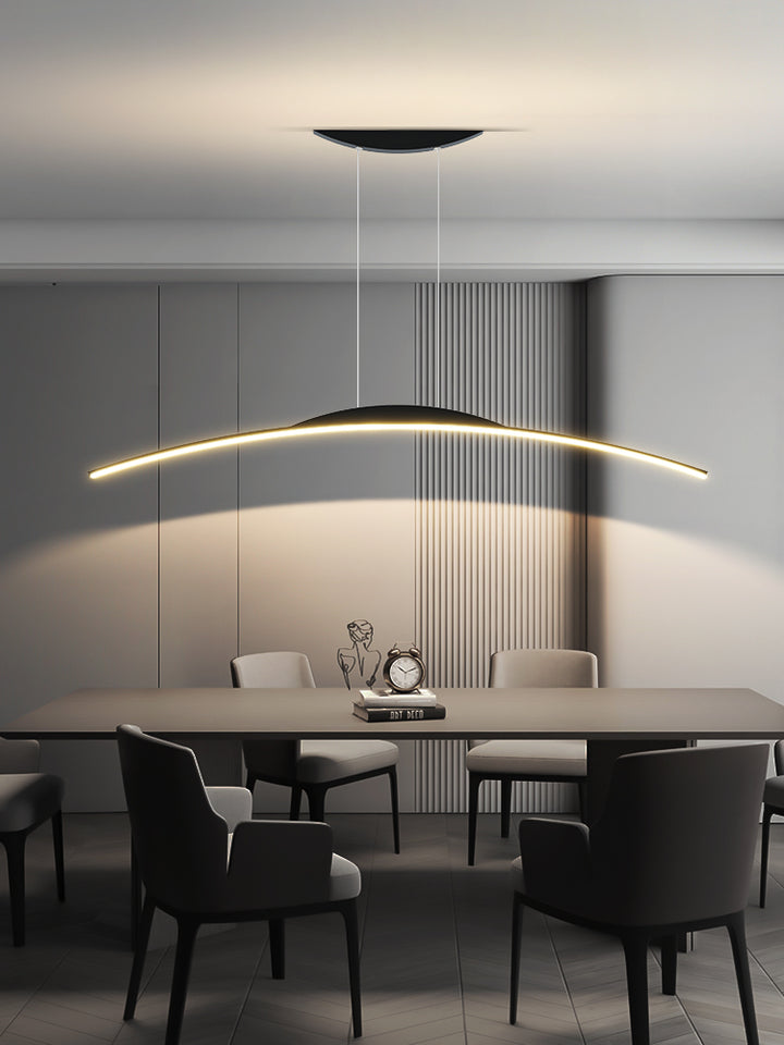 STRAK Designer Dining Room Chandelier Simple Modern Nordic Dining Table Bar Table Lamp Minimalist Led Long Office Hanging Lamp Ul