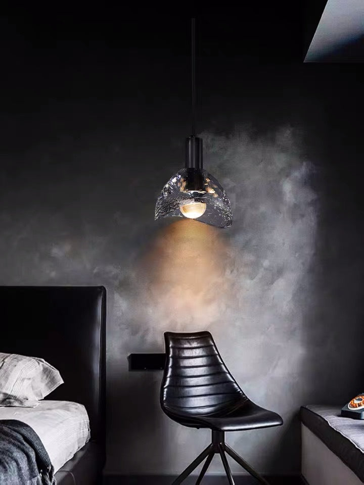 Postmodern copper glass hanging lights for living/dining room decoration, modern lighting accessories for bedroom, night table and cafeteria.Certification UL,, Free shipping to Canada